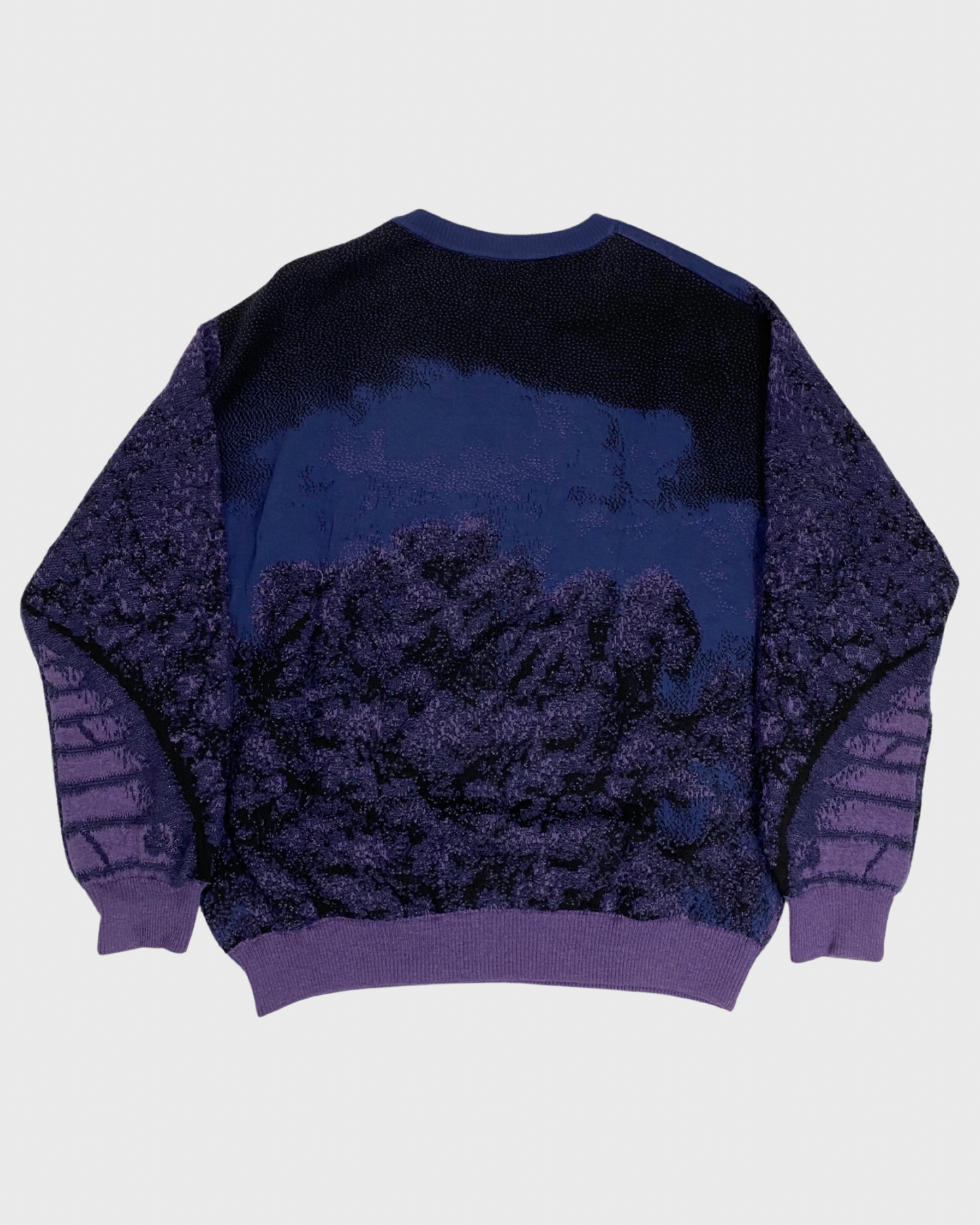 LV SS19 runway brick road sweater in purple SIZE:S