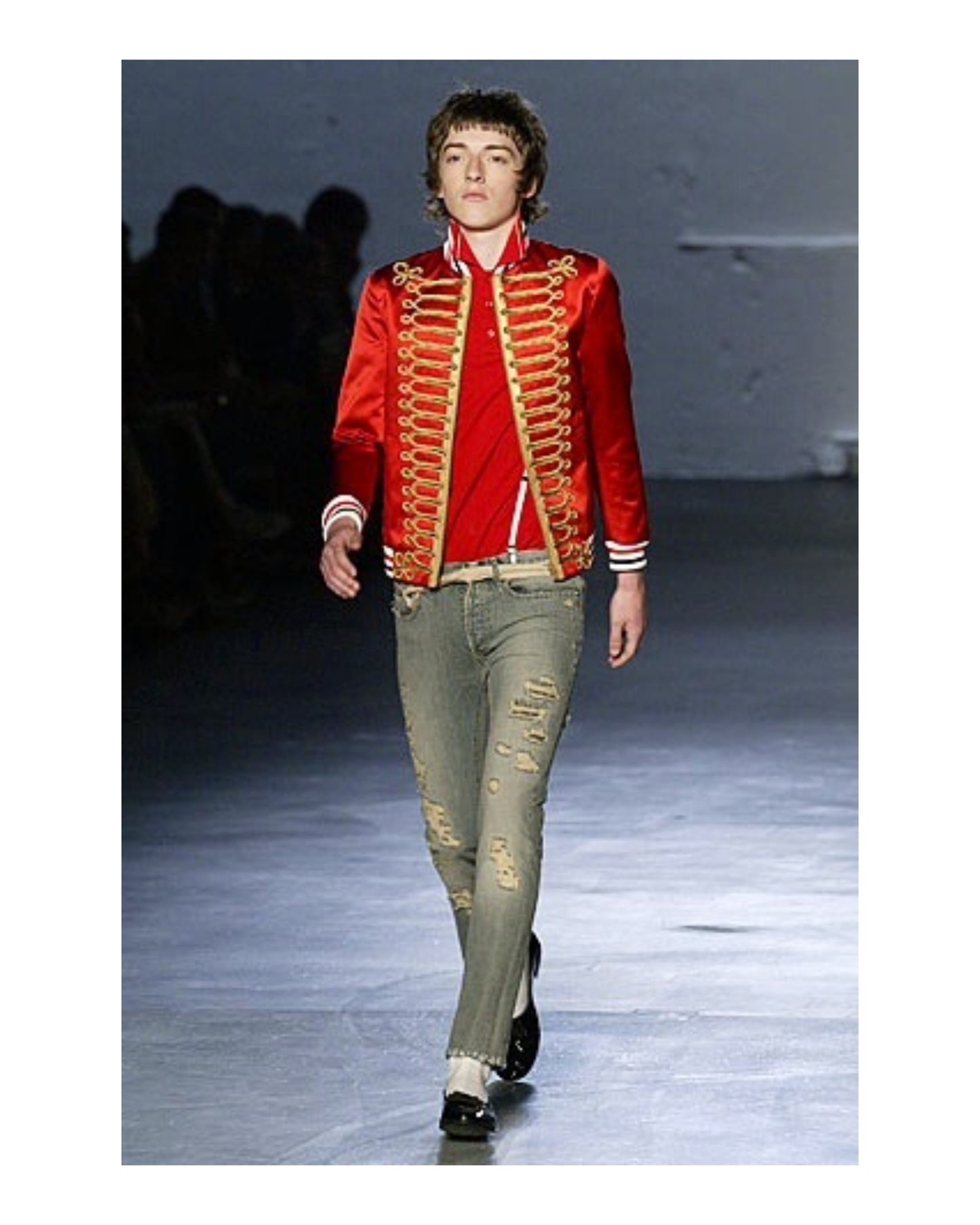 Dior Homme SS06 napoleon silk jacket SZ:46
