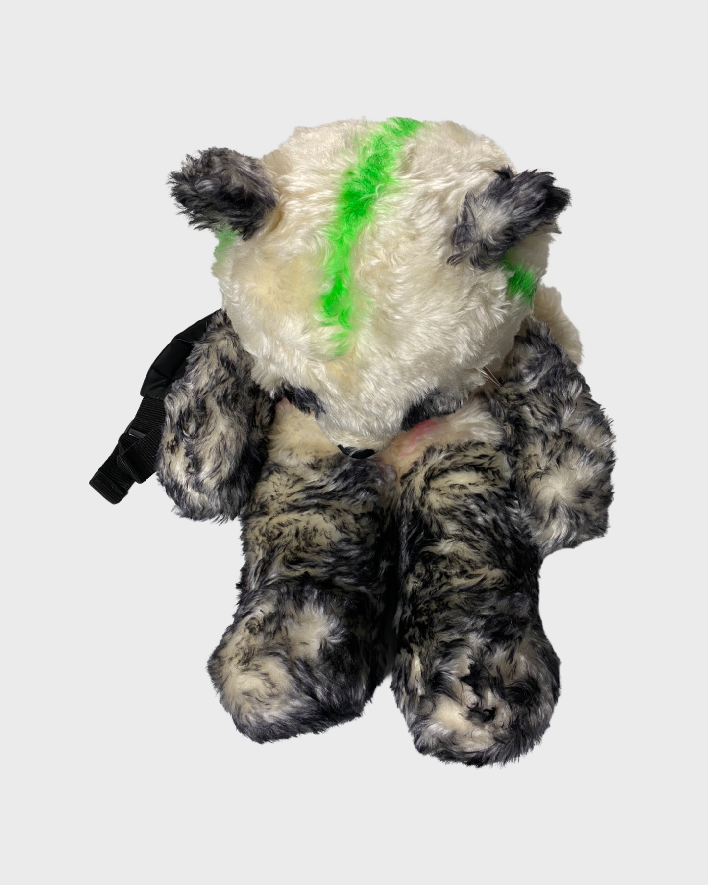 Vetements AW19 runway anarchy punk panda bear mohair backpack SZ:OS