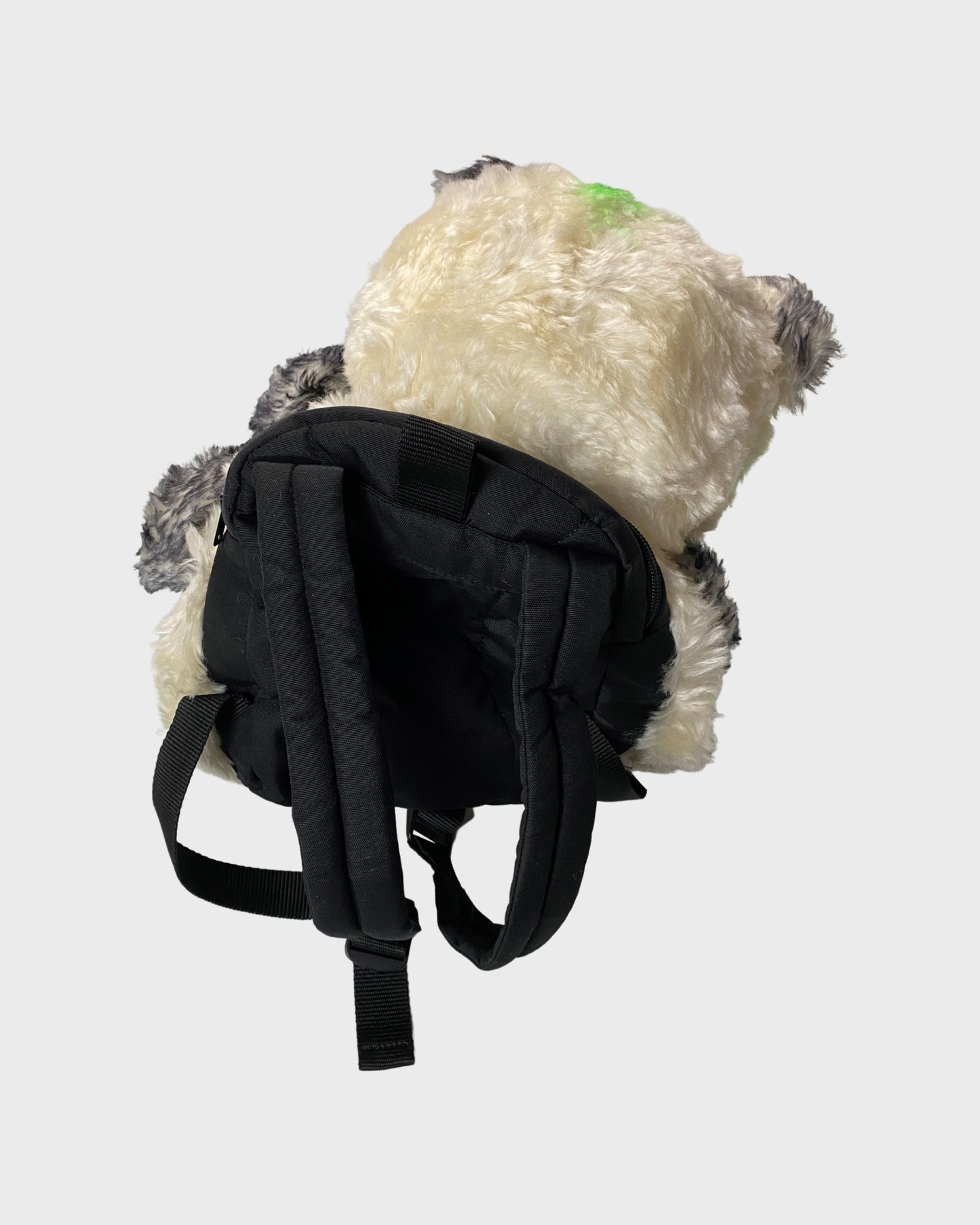 Vetements AW19 runway anarchy punk panda bear mohair backpack SZ:OS