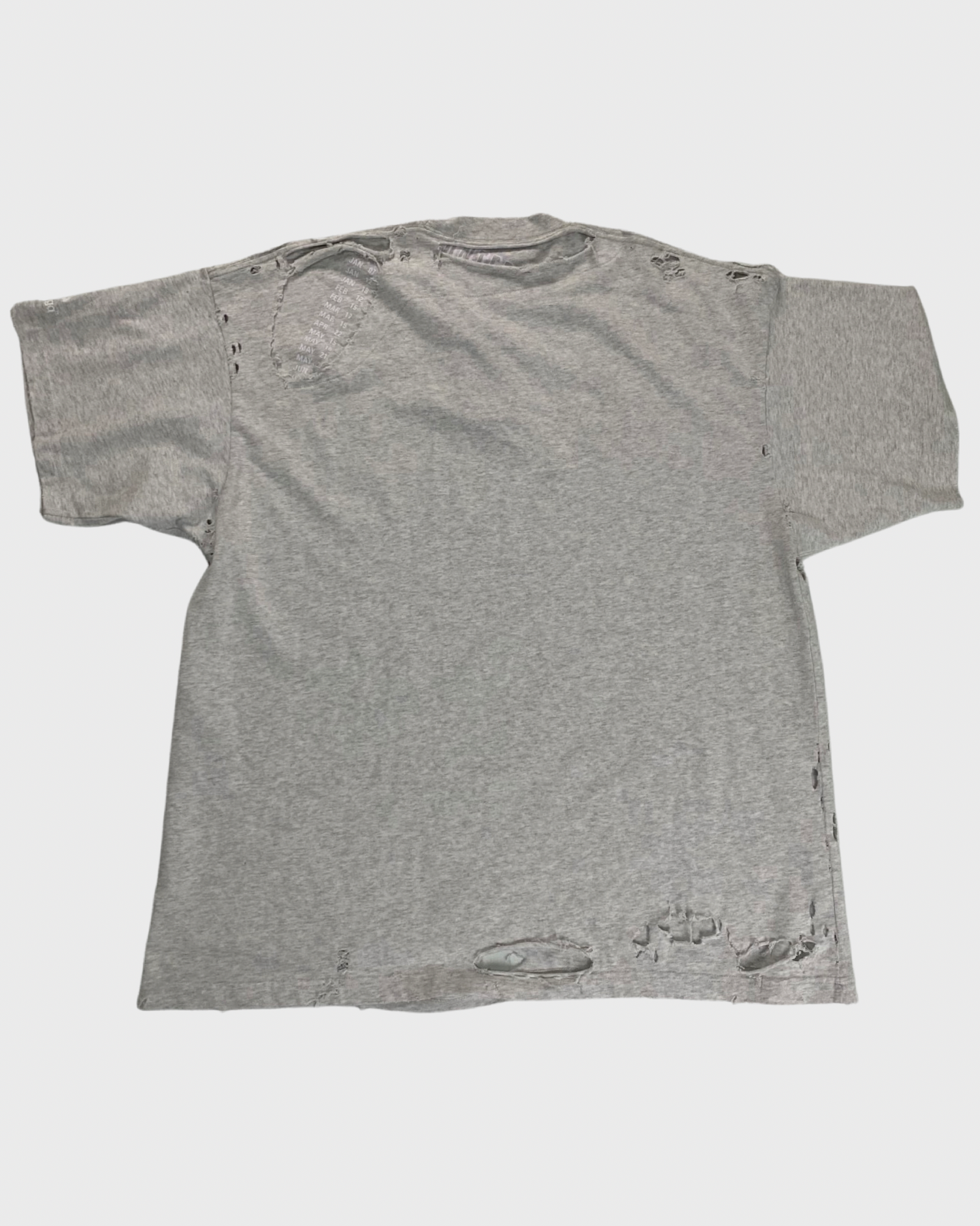 Balenciaga Layered-effect Distressed T-shirt In Schwarz