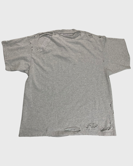 Balenciaga double layered destroyed T-Shirt in grey SZ:1
