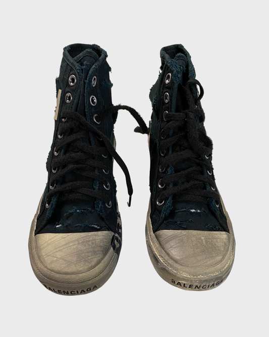 Balenciaga 1/100 Limited Edition trashed Paris sneakers black SZ:41