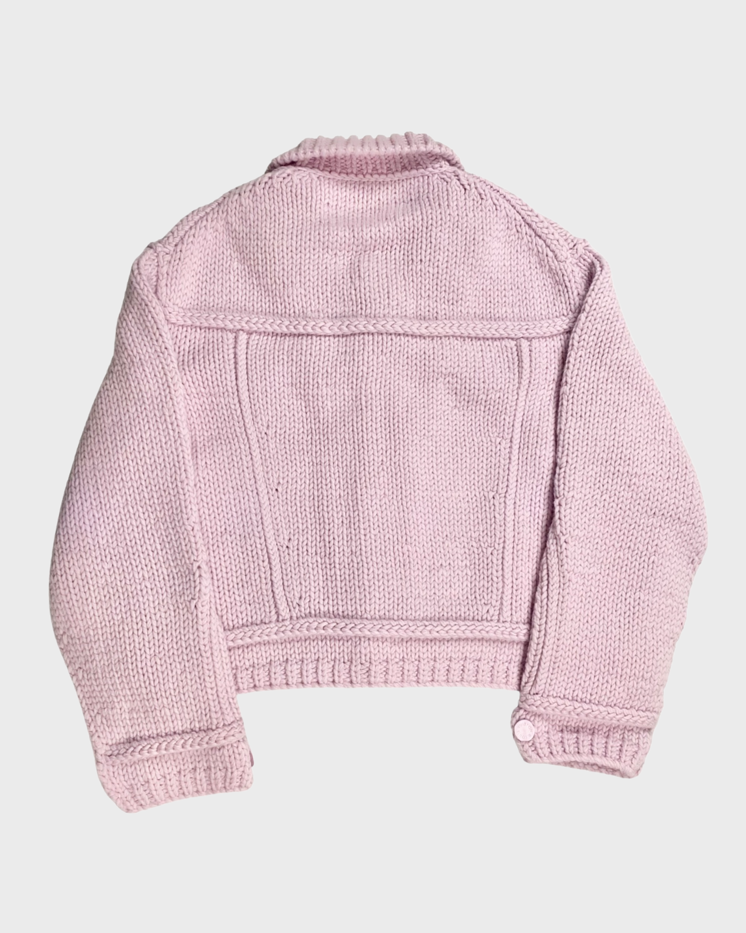 LV SS20 ASIA EXCLUSIVE PINK CHUNKY HEAVY KNIT TRUCKER