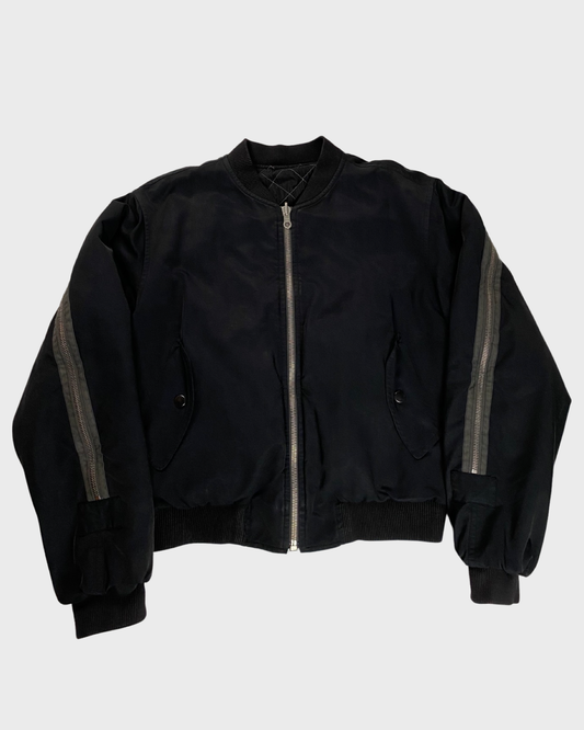 Dries Van Noten backzip bomber jacket in cotton & nylon SZ:S