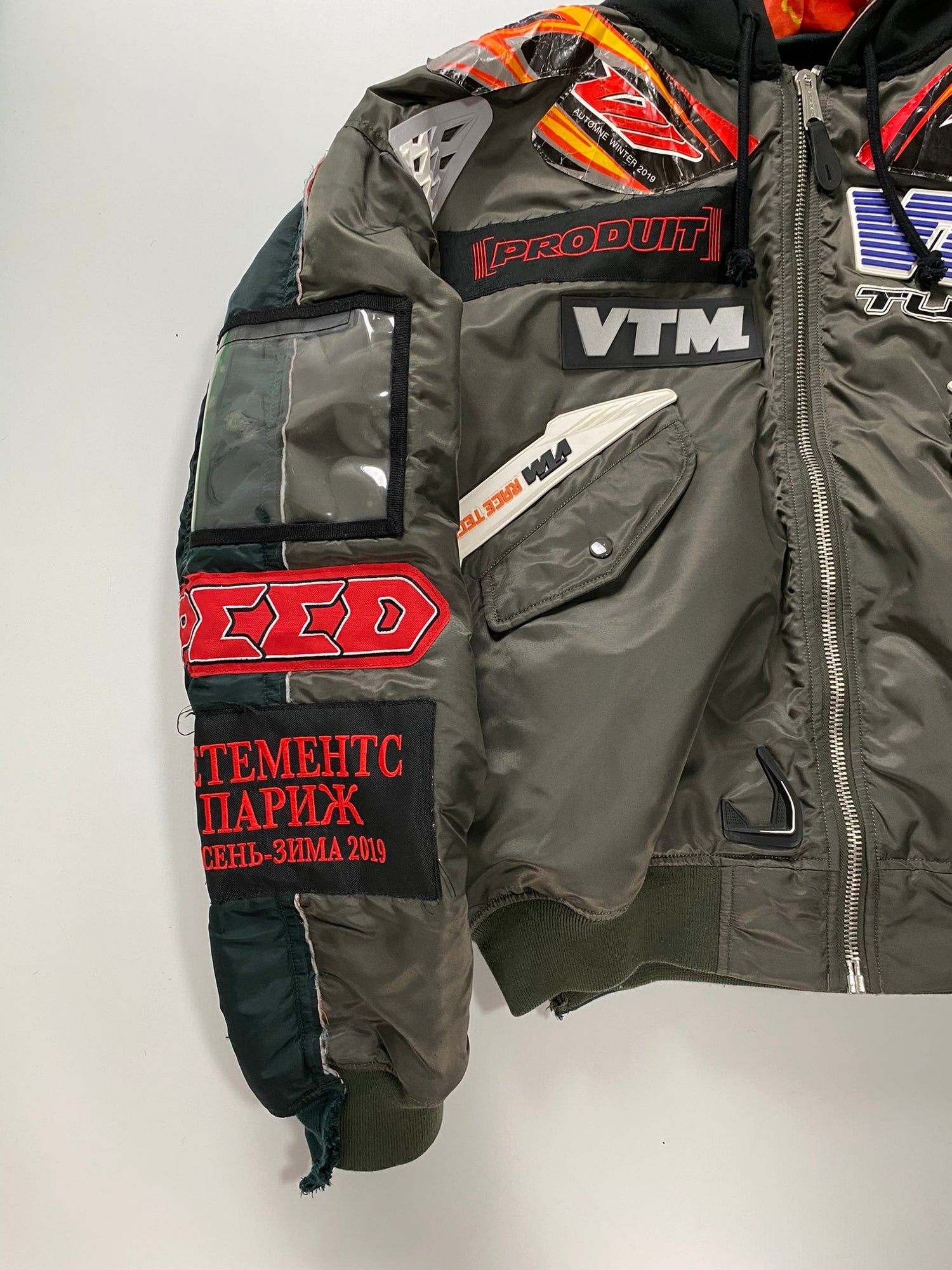 Vetements AW moto racing MA1 bomber jacket SZ:L – Bankofgrails