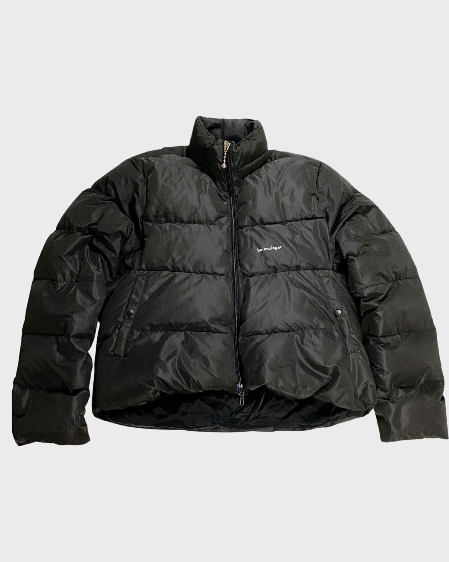 BALENCIAGA OG AW17 C Shape puffer jacket in black SIZE 44 46