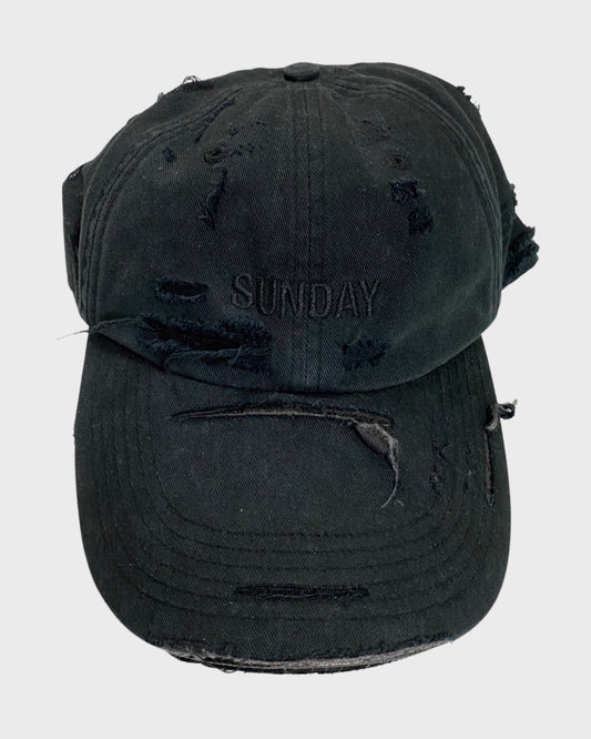 Vetements SS19 Sunday distressed cap SZ:OS