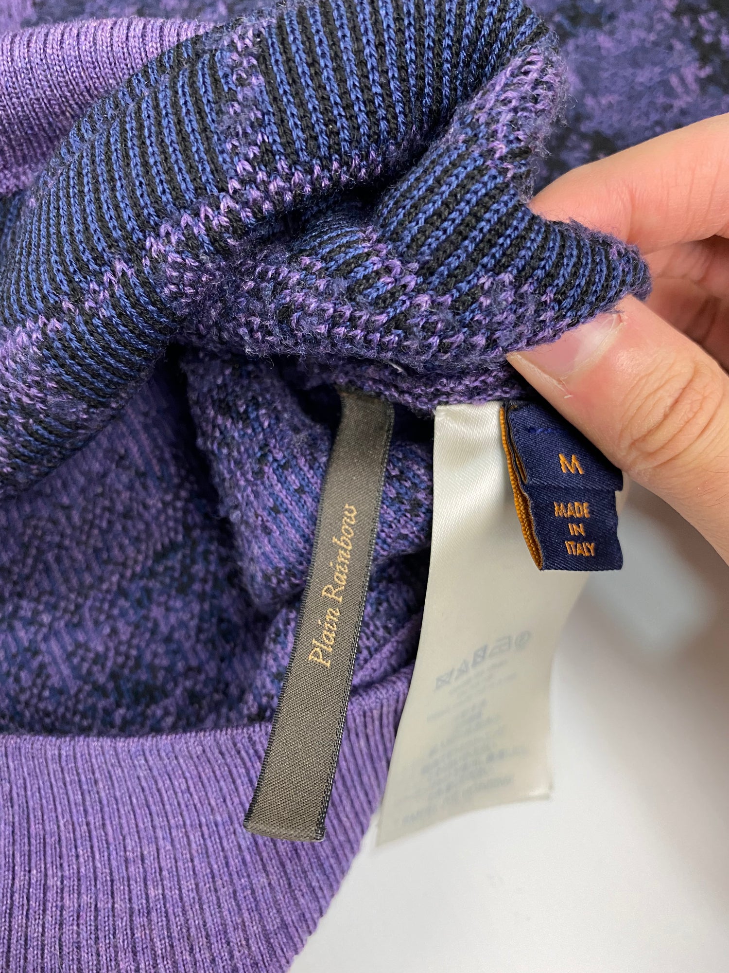 Louis Vuitton 2019 Brick Road Wool Sweater w/ Tags - Purple Sweaters,  Clothing - LOU219388