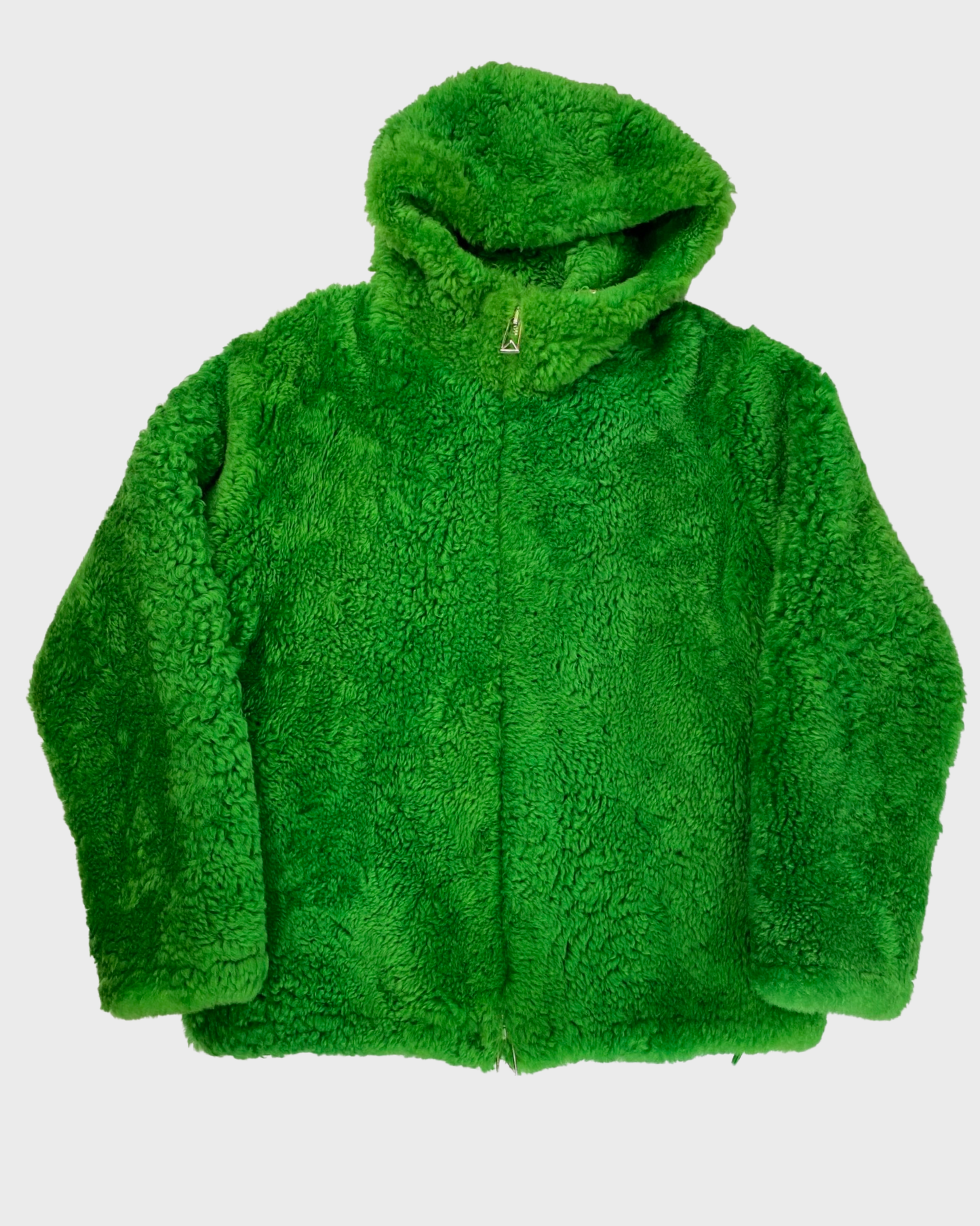 Bottega Veneta Daniel Lee lamb fur shearling green grinch jacket SZ:48